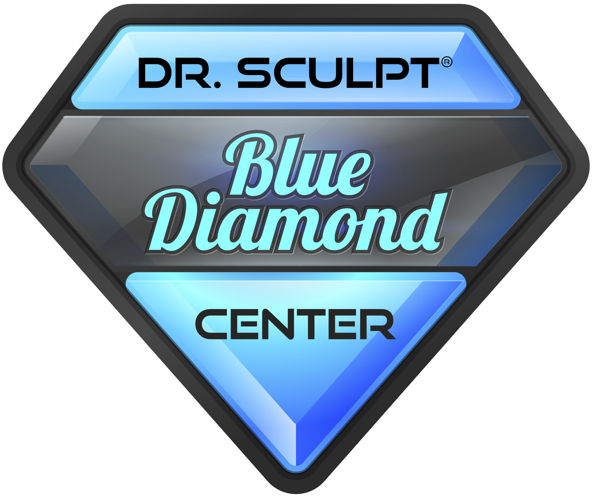 Dr. Sculpt Blue Diamond Center emblem